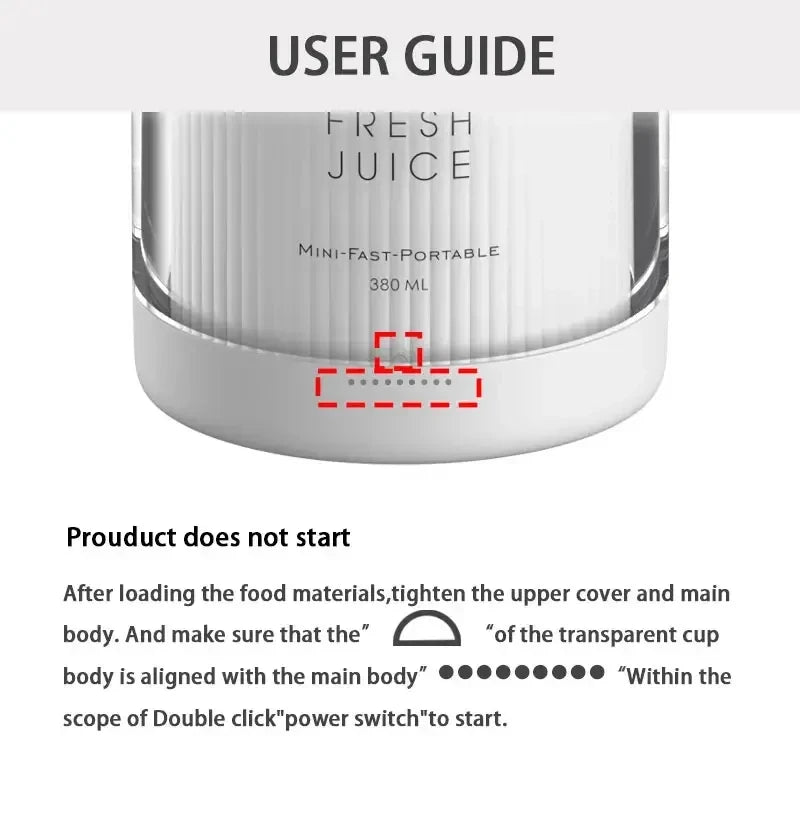 Juice Maker Machine, Juicer Mini Portable Blender